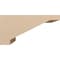 Ekena Millwork 12"W x 24"D x 12"H Wide Burlington Rough Cedar Woodgrain TimberThane Corbel, Primed Tan CORUR12X24X12BURRCPR - alternate 6